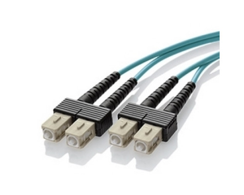 LEVITON  5LDSC-M01               Fiber Patch Cord, 50/125 Laser Optimized Mulimode, Duplex, SC To SC, 1 Meter