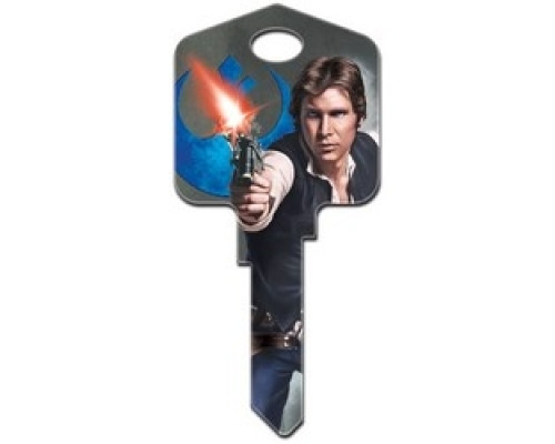 HOWARD KEYS  SC1-SW14               Decorative Key Blank, Schlage, Painted, Star Wars Han Solo Design, Individually Carded