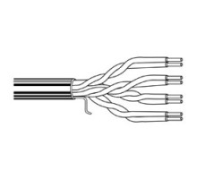 BELDEN BAV  7987P 1NDU1000               Multi-Conductor - 4-Pair UTP Cable for RGB Video 4-Pair 24 AWG FEP FLRST Maroon 1ND