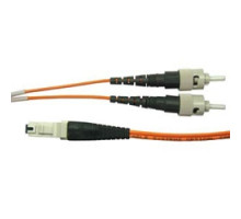 COMPULINK  MTRJPSTCD10               2-Fiber Jumper 32.8ft / 10m 62.5 micron multimode MT-RJ Composite to ST ceramic, standard performance OM1