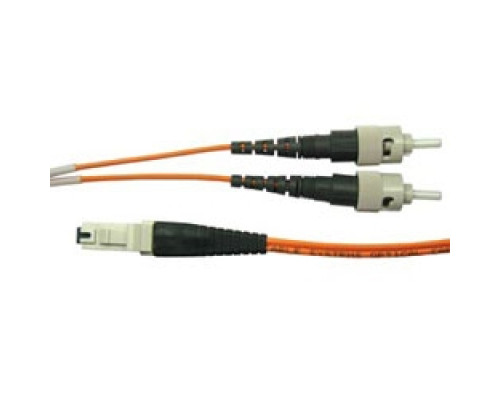 COMPULINK  MTRJPSTCD1               2-Fiber Jumper 3.3ft / 1m 62.5 micron multimode MT-RJ Composite to ST ceramic, standard performance OM1