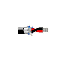 BELDEN BAV  9452 010U500               Multi-Conductor - Two-Conductor, Low-Impedance Cable 2 24 AWG PE Shield PVC Black