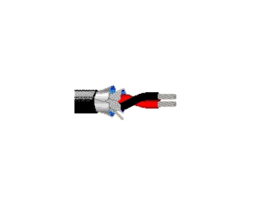 BELDEN BAV  9452 010U500               Multi-Conductor - Two-Conductor, Low-Impedance Cable 2 24 AWG PE Shield PVC Black