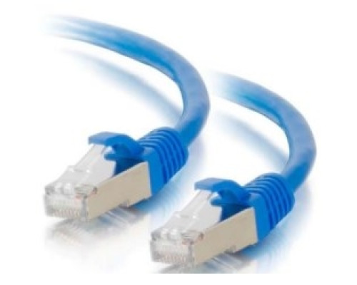 C2G  CG00805  CG00805              Ethernet Network Patch Cable, Snagless, STP, Cat 6, RJ45 Male to RJ45 Male, 4-Pair 26 AWG Conductor, 25’ Length, FMPE Insulation, PVC Blue Jacket