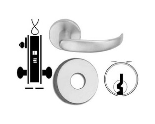 SCHLAGE ALLEGION BRAND  L9092PEU 17B 626 E 12/24VDC        Door Mortise Lock, Keyed, Electrically Unlocking, E Keyway, 12/24 Volt DC, 3