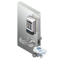 SECURITY DOOR CONTROLS  E75PQE1Q               Electronic Door Lockset, Standalone, Battery Powered, Request-To-Exit, 1-Door Position Switch, 2-3/4