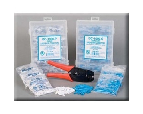 DOLPHIN COMPONENTS  DC-1000P               Wire Connector, Plain, 14 to 24 Gauge Wire