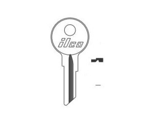 KABA ILCO CORP  1040U NP A14  AA00005542              Vehicle Key Blank, Brass, Nickel Plated, 14 Price Group, For Mercury/Mariner Outboard