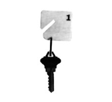 HPC INC  H-NT-161-180               Key Tag, 161 to 180 Numbered, White, With Snap Hook, 20 each per Pack