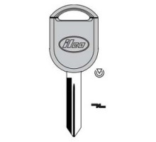 KABA ILCO CORP  H92-PT NP  IAX00006380              Vehicle Key Blank, 80-Bit, Brass, Nickel Plated, For Ford