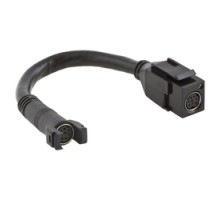 HUBBELL PREMISE WIRING  SFAVCT               Snap-Fit, Audio/Video, 8-Pin Coupler, Pig Tail,Female to Female, Black