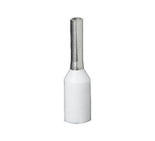 THOMAS & BETTS  F2021               Polypropylene-Insulated Ferrule, Total Length 0.531 in/13.5mm, Pin Length 0.315 in/8mm, Pin Diameter 0.043 in/1.1mm, Base Diameter 0.098 in/2.5mm, Wire Range 20 AWG/.5mm2, White, Copper, Tin Plated
