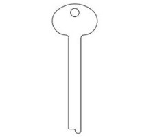 KABA ILCO CORP  1388L NS A58  AD01462003              Safe Deposit Key Blank, 0.28