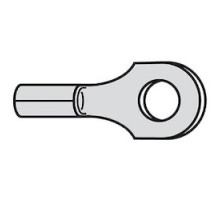 THOMAS & BETTS  A86UF               Non-Insulated Ring Terminal with 45 Degree Bend, Length 0.75in, Width 0.31in, Bolt Hole #8, Wire Range #22-#16 AWG, Copper, Tin Plated, 1,000 Pack