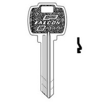 FALCON LOCK  KB573 G               Door Lock Key Blank, Standard, 5-Pin, G Keyway, For Conventional Cylinder