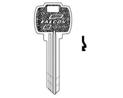 FALCON LOCK  KB573 G               Door Lock Key Blank, Standard, 5-Pin, G Keyway, For Conventional Cylinder