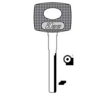 KABA ILCO CORP  S34YS-P NP A20  HU55P-SI              Vehicle Key Blank, High Security, Plastic Head, Special Key Machine, Natural Nickel Silver, 20 Price Group, For Mercedes Benz