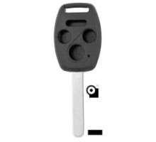 KABA ILCO CORP  HON-4B NS A98  AJ00001283              Vehicle Key, 4-Button Shell, Brass, Nickel Plated, 27 Price Group, For Honda