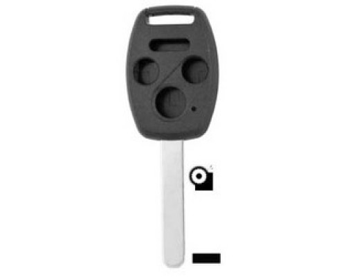 KABA ILCO CORP  HON-4B NS A98  AJ00001283              Vehicle Key, 4-Button Shell, Brass, Nickel Plated, 27 Price Group, For Honda