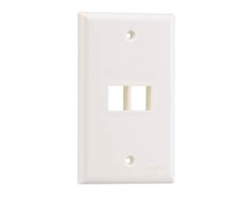 PANDUIT  NK2FNWH               NetKey Faceplate 2 Port White
