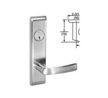 ASSA ABLOY ACCENTRA  MOCN8891FL 626 RH LESS CYL 24V               Mortise Lever Lock, Monroe, Electrified, Escutcheon Trim, Reversible, Right Hand, Fail Secure, 24 Volt DC, Satin Chrome, Without Cylinder