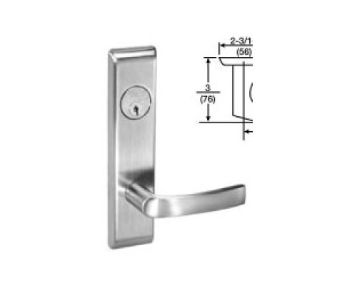 ASSA ABLOY ACCENTRA  MOCN8891FL 626 RH LESS CYL 24V REX               Mortise Lever Lock, Monroe, Electrified, Escutcheon Trim, Reversible, Right Hand, Fail Secure, Request-To-Exit, 24 Volt DC, Satin Chrome, Without Cylinder