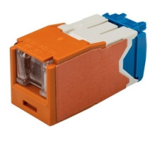 PANDUIT  CJH6X88TGOR               Spring Shuttered Jack Cat6A OR EA
