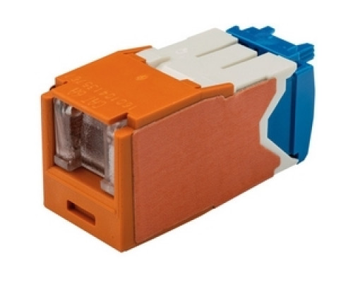 PANDUIT  CJH6X88TGOR               Spring Shuttered Jack Cat6A OR EA