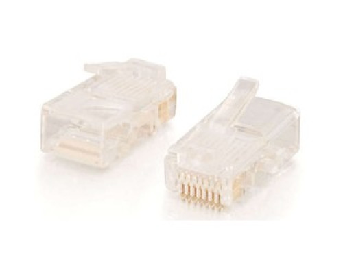 C2G  CG11380  CG11380              Modular Plug, Cat 5E, RJ45 Male, For Round Stranded Cable, 50 per Pack