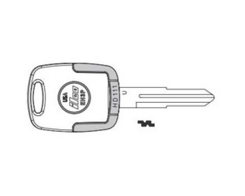 KABA ILCO CORP  EB3-U-HD111 NP A61  IAX00004780              Vehicle Key Blade, U, Brass, Nickel Plated, 61 Price Group, For Acura