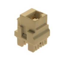 ON-Q/LEGRAND  WP3458IV               Keystone Insert, Cat 5E, Keyed RJ45, 4-Pair, 8P8C, T568A/B Wiring, 1.5 Ampere, 0.638