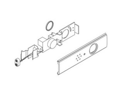 FALCON LOCK  24-EAK-3-US28 650163               Exit Device Exit Alarm Kit, Anodized Aluminum, For 24 Series 3’ Door Exit Device