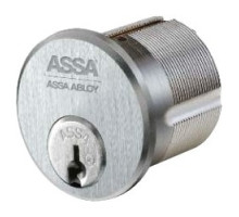 ASSA INC  E6551-1 626 SNS 851               Mortise Cylinder, Twin Exclusive, Sub-Assembled, #1 Cam, Profile 851, 1-1/8