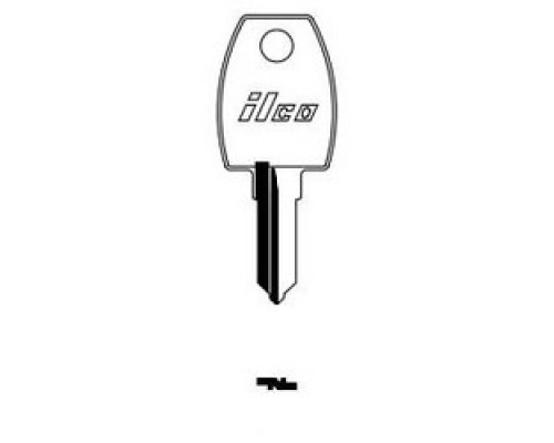 KABA ILCO CORP  1674 NP A03  AA00019692              Vehicle Key Blank, Brass, Nickel Plated, 3 Price Group, For Wood/Treadway