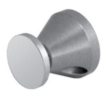 SECURITY DOOR CONTROLS  EHSBA               Magnetic Door Catch Plate Assembly, Chrome Powder Coated