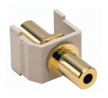 HUBBELL PREMISE WIRING SF35GFFAL        Audio Video Connector, F-Type Coupler, gold, white. Sold in carton increments only. Carton contains - 25 keystone connectors individually bagged .