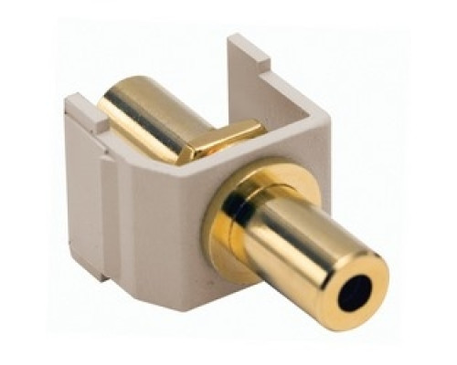 HUBBELL PREMISE WIRING SF35GFFAL        Audio Video Connector, F-Type Coupler, gold, white. Sold in carton increments only. Carton contains - 25 keystone connectors individually bagged .