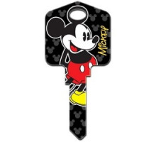 HOWARD KEYS  KW-D82               Decorative Key Blank, Kwikset, Disney Mickey Mouse Design