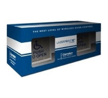 CAMDEN DOOR CONTROL CM-RFL254A        Door Activation Device Wireless Switch Kit, Jamb Width Push Plate, With 2 WHEELCHAIR and PUSH TO OPEN Legend/Surface Jamb Box/Transmitter