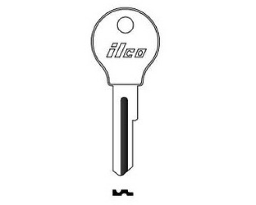 KABA ILCO CORP  61VW NP A07  V68D              Vehicle Key Blank, Brass, Nickel Plated, 7 Price Group, For Opel, Porsche, Volkswagen