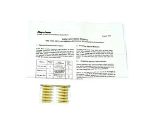 COMMSCOPE  581981-000  FOSC-ACC-SM6-MODULES              FOSC Splice Tray Kit, 6-splice Capacity, Snap-in Module