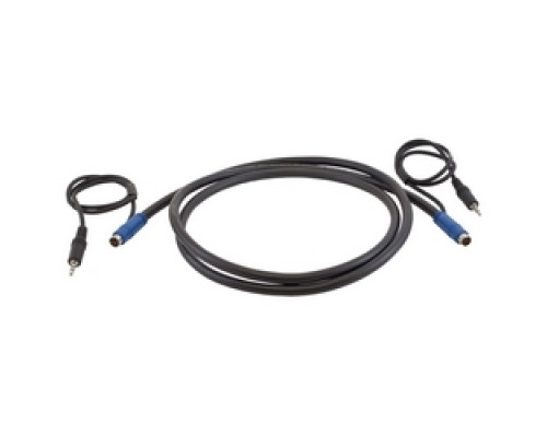 HUBBELL PREMISE WIRING  VGA36P100BK               Copper Solutions, Patch Cord, AV, 8-Pinand 3.55 MM Stereo, Plenum Rated, 100’ Length, Black