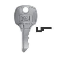 NATIONAL CABINET LOCK  D8799               Lock Master Key, Disc Tumbler, E-Type, Number E41A, Brass