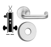 SCHLAGE ALLEGION BRAND  L9092LEU-RX 03B 626 12/24VDC        Door Mortise Lock, Keyed, Electrically Unlocking, 12/24 Volt DC, 2-13/16