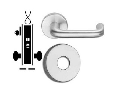 SCHLAGE ALLEGION BRAND  L9092LEU-RX 03B 626 12/24VDC        Door Mortise Lock, Keyed, Electrically Unlocking, 12/24 Volt DC, 2-13/16