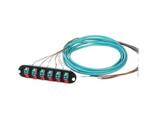 CORNING CCH-CP12-E4-P03SH        Closet Connector Housing CCH Panel, pigtailed, LC connectors, Duplex, 12 fiber, 50 µm multimode OM4