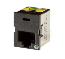 ORTRONICS  TJ6A-00               Clarity Cat6a TracJack, T568A/B, 8 Position, Black 180 degree