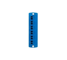 LEVITON 5F100-2LL        Opt-X Precision Molded Plate Blue , Single-mode OS1/2, Duplex LC, 12 Fibers, Zirconia Ceramic Sleeve