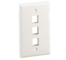 PANDUIT  NK3FNIW               NK 3Pt SG FlushMnt.Faceplate IW EA