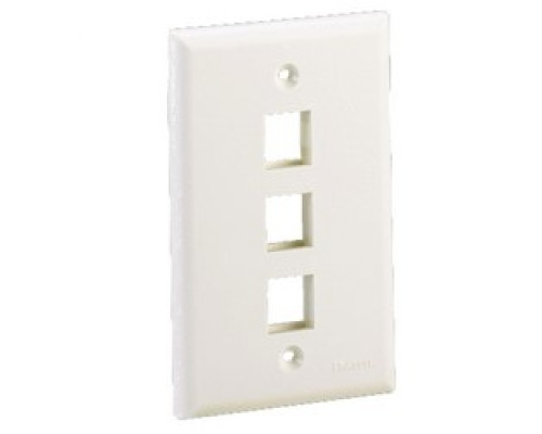 PANDUIT  NK3FNIW               NK 3Pt SG FlushMnt.Faceplate IW EA